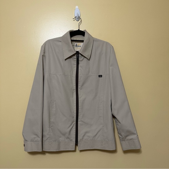 London Fog Other - London Fog Harrington Jacket Mens L Neutral Cream